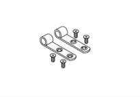 Pressalit WSS jeu de pentures avec vis p.couvercle inoxydable a9107