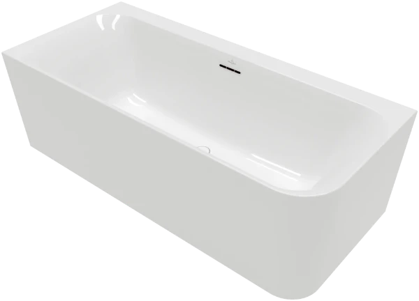 Villeroy & Boch Loop & Friends bad back-to-wall vierkant 1800 x 800 mm - wit alpine - voor hoekinbouw links