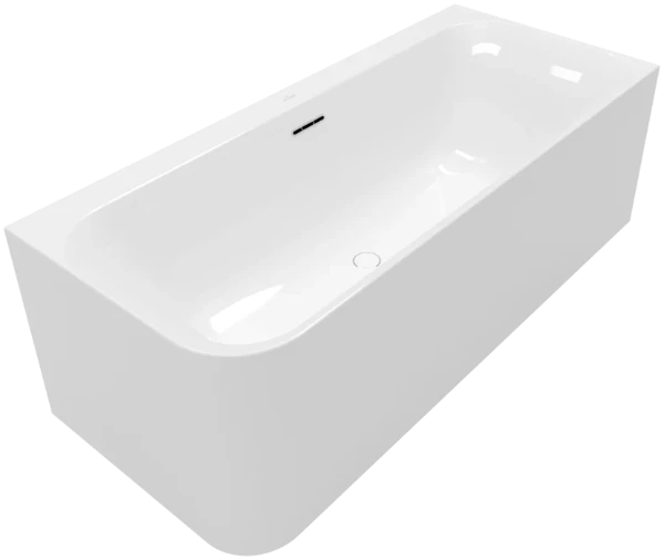 Villeroy & Boch Loop & Friends baignoire back-to-wall carré 1800 x 800 mm - blanc alpine - pour installation en angle à droite