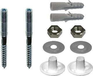 DBJ bevestigingsset voor handenwasser, fonteinplugboutset M8 x 110 mm