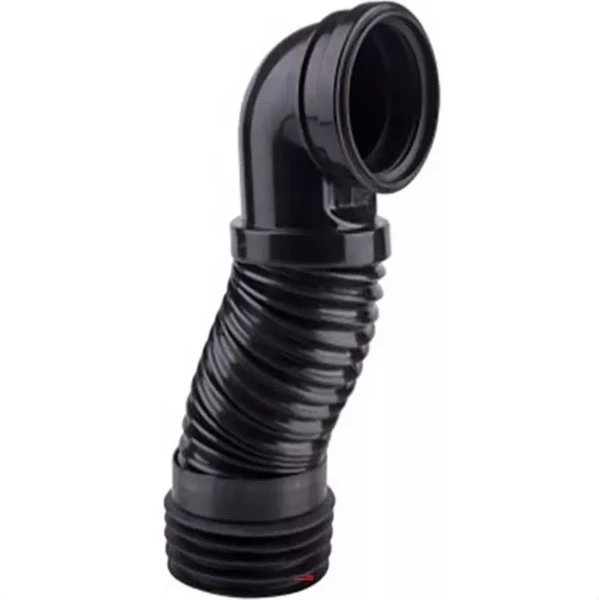 DBJ San coude d'évacaution flexible pour bâti-support - extractible - H=405/715 mm -DN90 - noir
