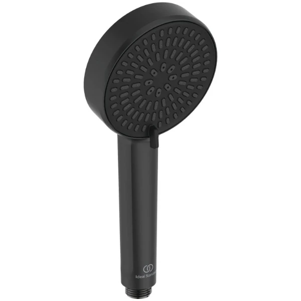 Ideal Standard Alu+ 2 jets douchette rond 100 mm - noir mat - 8 l/min
