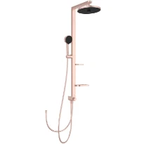 Ideal Standard Alu+ Système de douche thermostatique - douche de tête 2F 260mm  - 2F douchette 2F 100mm - Rose gold