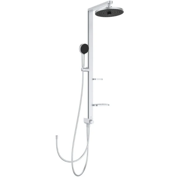 Ideal Standard Alu+ système de douche inverseur, douche de tête 2F 260mm , douchette 2F 100mm - silver