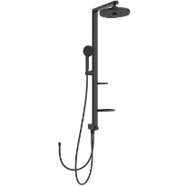 Ideal Standard Alu+ Système de douche thermostatique - douche de tête 2F 260mm  - 2F douchette 2F 100mm - noir mat