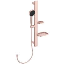 Ideal Standard Alu+ Set de douche 600 mm douchette 2 F 100 mm + flexible de douche 1/2 x 1750 mm - Rose gold