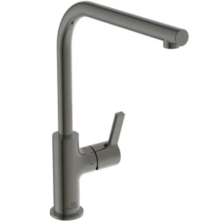 Ideal Standard Gusto mitigeur evier monotrou bec tube L - Brushed gun metal