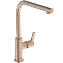 Ideal Standard Gusto mitigeur evier monotrou bec tube L - Brushed copper