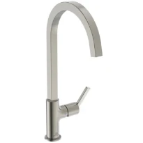 Ideal Standard Gusto mitigeur evier monotrou bec tube C carre - RVS look