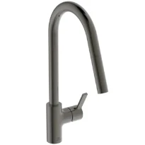 Ideal Standard Gusto mitigeur evier monotrou bec tube C douchette extract 1 f - Brushed gun metal