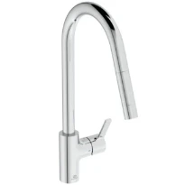 Ideal Standard Gusto mitigeur evier monotrou bec tube C douchette extract 1 f - Chromé