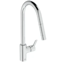Ideal Standard Gusto mitigeur evier monotrou bec tube C douchette extract 2 f - Chromé