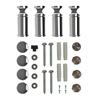 Stelrad Dahlia set de fixation - chromée
