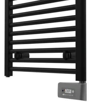Procasa Balneo radiateur sèche-serviette électrique 1763 x 495 mm - 1000 Watt - noir mat - NT180