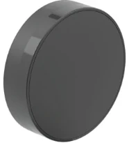 Geberit WSS rosace Split pour garniture de baignoire avec actionnement rotatif: Noir mat