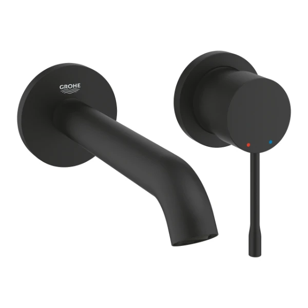 Grohe Essence 2-trous mitigeur lavabo taille-M - modèle mural - Phantom Black