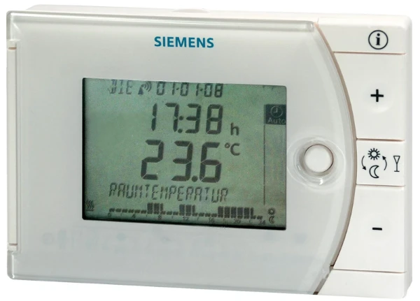 Siemens ruimtethermostaat met weekschakelklok - verwarming en koeling -batterijen
