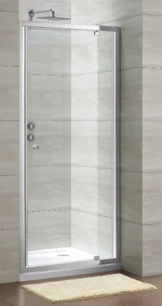 Procasa Free Basic porte de douche pivotante 800 x 1900 mm transparent - chromé