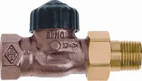 Heimeier robinet de radiateur 3/4 droit nickelé-pour thermostat