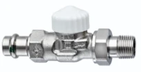 Heimeier V-exact II vanne thermostatique droit Viega à sertir 1/2" x 15mm