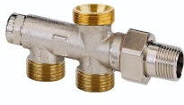 Heimeier distributeur 1/2 système bitube bronze nickelé - fermable