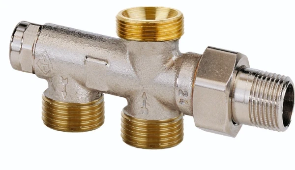 Heimeier distributeur 1/2 système bitube bronze nickelé - fermable