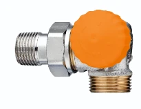 Heimeier Eclipse thermostatische kraan dubbel haaks rechts 1/2" x 3/4"EK