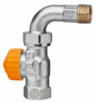 Heimeier Eclipse vanne thermostatique droit avec coude 1/2" x 1/2"