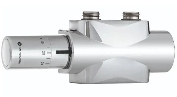 Heimeier Multilux bloc-H 4 chromé set avec tête thermostatique Halo