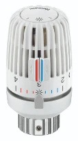 Heimeier thermostatische kop, VK diefstalborgring diam 20mm wit