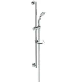 B9504AA Ideal Standard IdealRain glijstangcombinatie 900 mm met handdouche 80 mm met 3 functies - chroom