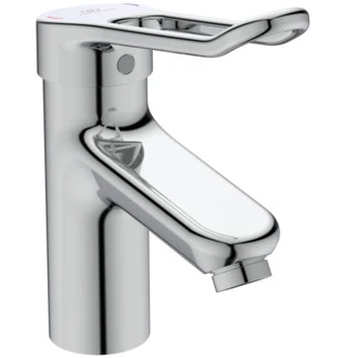 Ideal Standard CeraPlus 2 mitigeur lavabo avec vidage avec antivol brise-jet laminaire et poignée ouverte de 140 mm - chromé