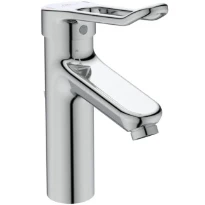 Ideal Standard CeraPlus 2 mitigeur lavabo Grande avec vidage avec antivol brise-jet laminaire et poignée ouverte de 140 mm - chromé