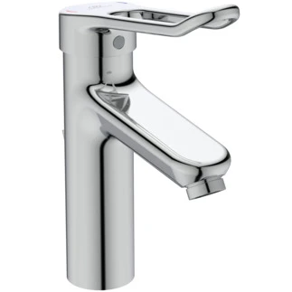 Ideal Standard CeraPlus 2 mitigeur lavabo Grande avec vidage avec antivol brise-jet laminaire et poignée ouverte de 140 mm - chromé