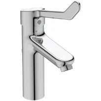 Ideal Standard Ceraplus 2 Mitigeur lavabo Grande avec vidage avec brise-jet laminaire anti-vandalisme et poignée médicale 160 mm.  - chromé