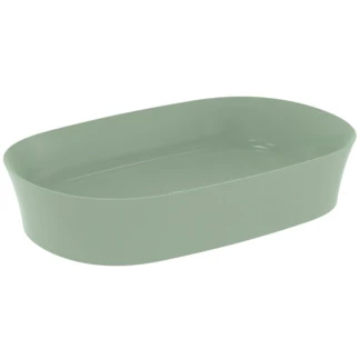 Ideal Standard Ipalyss lavabo à poser 600 x 380 mm - Sauge - sans trou de robinet - sans trop-plein