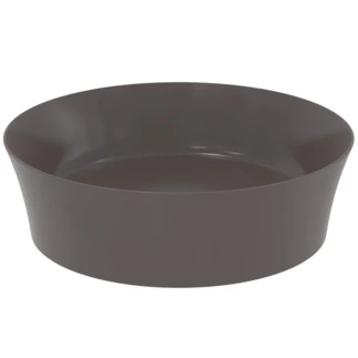 Ideal Standard Ipalyss lavabo à poser rond 400 mm - Gris ardoise - sans trou de robinet - sans trop-plein