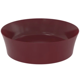 Ideal Standard Ipalyss lavabo à poser rond 400 mm - Grenade - sans trou de robinet - sans trop-plein