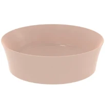 Ideal Standard Ipalyss lavabo à poser rond 400 mm - Nude - sans trou de robinet - sans trop-plein