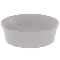 Ideal Standard Ipalyss lavabo à poser rond 400 mm - Ciment - sans trou de robinet - sans trop-plein