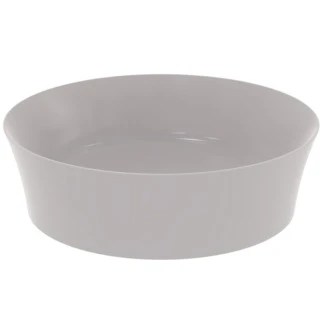 Ideal Standard Ipalyss lavabo à poser rond 400 mm - Ciment - sans trou de robinet - sans trop-plein
