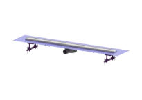 Kessel Linearis Compact douchegoot met ultravlakke vloerput 1050mm, met doek