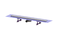 Kessel Linearis Compact douchegoot met ultravlakke vloerput 950mm, met doek