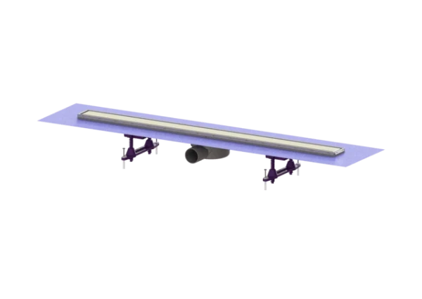 Kessel Linearis Compact douchegoot met ultravlakke vloerput 950mm - met doek
