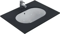 Ideal Standard Connect lavabo sous plan ovale 620 x 410 mm - blanc - sans trou de robinet - avec trop-plein