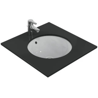 Ideal Standard Connect lavabo sous plan rond 480 mm - blanc - sans trou de robinet - avec trop-plein