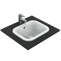 Ideal Standard Connect lavabo encastré rectangulaire 420 x 350 mm - blanc - sans trou de robinet - avec trop-plein