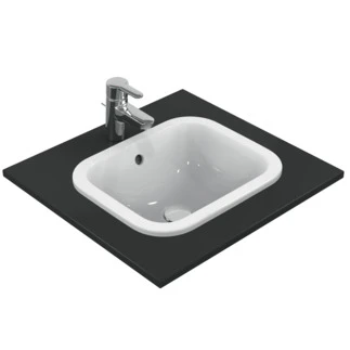 Ideal Standard Connect lavabo encastré rectangulaire 420 x 350 mm - blanc - sans trou de robinet - avec trop-plein