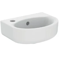 Ideal Standard Connect lave-mains 350 x 260 mm - blanc - avec trou de robinet gauche - avec trop-plein