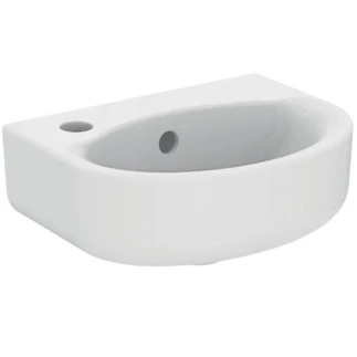 Ideal Standard Connect lave-mains 350 x 260 mm - blanc - avec trou de robinet gauche - avec trop-plein